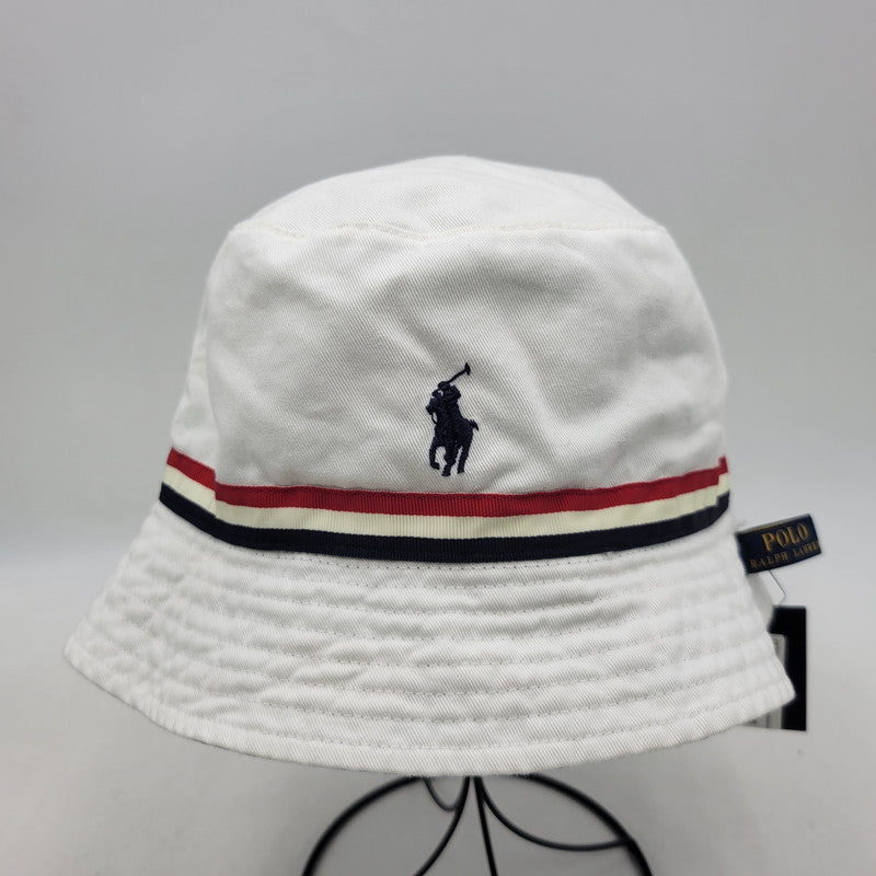 【中古美品】【メンズ/レディース】 POLO RALPH LAUREN ポロ・ラルフローレン 2016 RIO OLYMPIC リオ オリンピック REVERSIBLE BUCKET HAT リバーシブル バケット ハット 帽子 185-251003-ya-04-izu サイズ：L/XL カラー：ブルー／ホワイト 万代Net店
