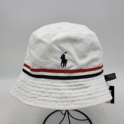【中古美品】【メンズ/レディース】 POLO RALPH LAUREN ポロ・ラルフローレン 2016 RIO OLYMPIC リオ オリンピック REVERSIBLE BUCKET HAT リバーシブル バケット ハット 帽子 185-251003-ya-04-izu サイズ：L/XL カラー：ブルー／ホワイト 万代Net店