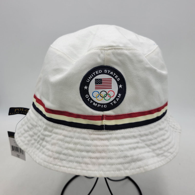 【中古美品】【メンズ/レディース】 POLO RALPH LAUREN ポロ・ラルフローレン 2016 RIO OLYMPIC リオ オリンピック REVERSIBLE BUCKET HAT リバーシブル バケット ハット 帽子 185-251003-ya-04-izu サイズ：L/XL カラー：ブルー／ホワイト 万代Net店
