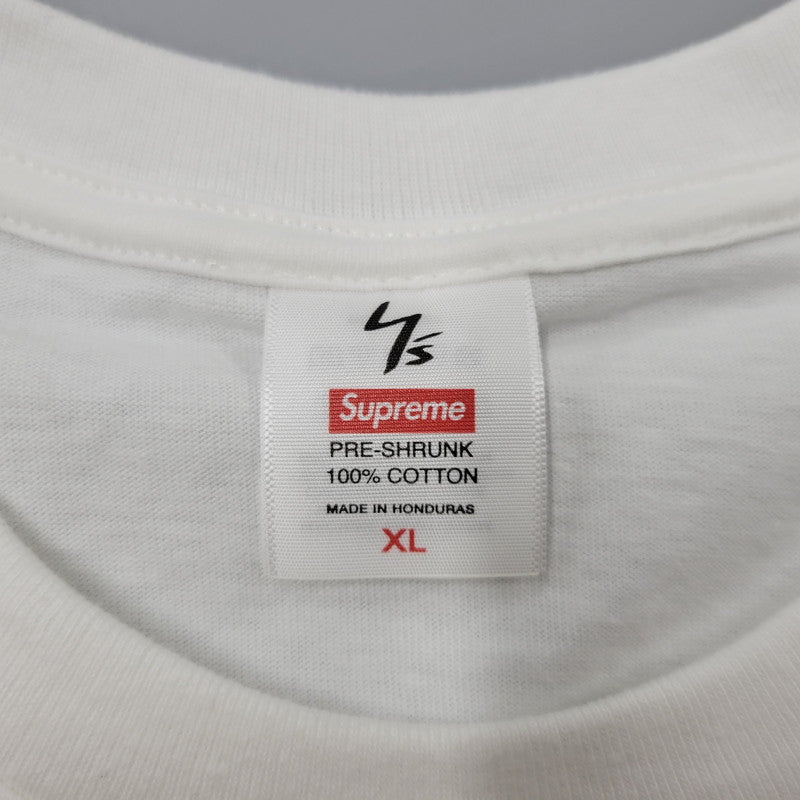 【中古美品】【メンズ】 Supreme シュプリーム × Y'S BY YOHJI YAMAMOTO ワイズバイヨウジヤマモト THINKER TEE Tシャツ 半袖 トップス 149-251001-as-09-izu サイズ：XL カラー：ホワイト 万代Net店