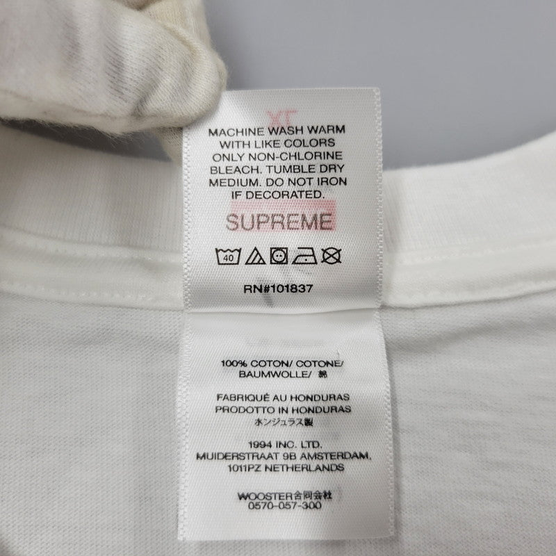 【中古美品】【メンズ】 Supreme シュプリーム × Y'S BY YOHJI YAMAMOTO ワイズバイヨウジヤマモト THINKER TEE Tシャツ 半袖 トップス 149-251001-as-09-izu サイズ：XL カラー：ホワイト 万代Net店