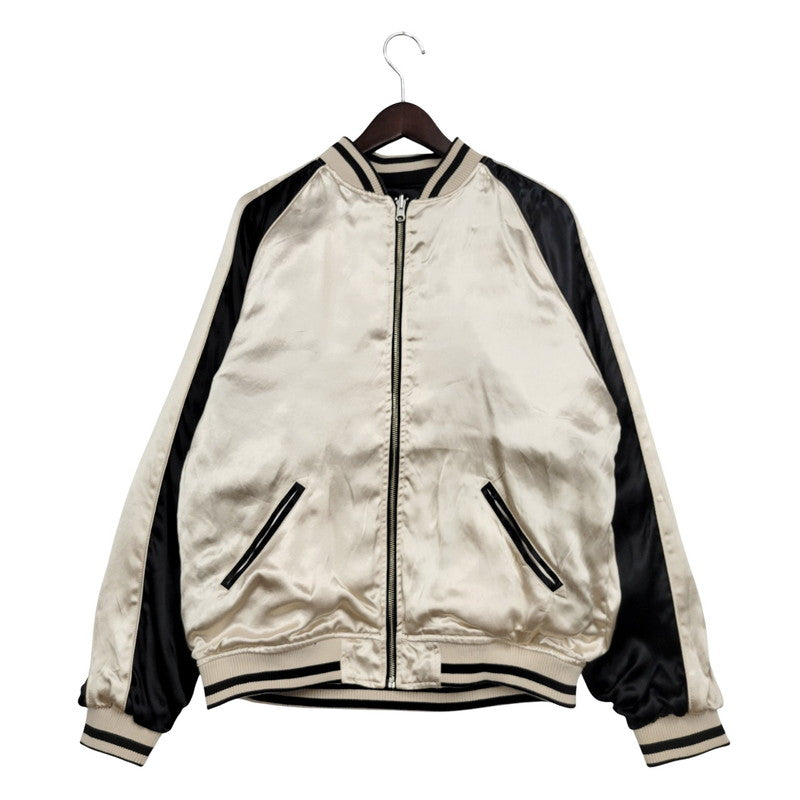 【中古美品】【メンズ】 絡繰魂 213011 鯨×富士山 REVERSIBLE SOUVENIR JACKET リバーシブル スーベニア ジャケット アウター 145-251004-ya-15-izu サイズ：L カラー：BLACK/GOLD 万代Net店
