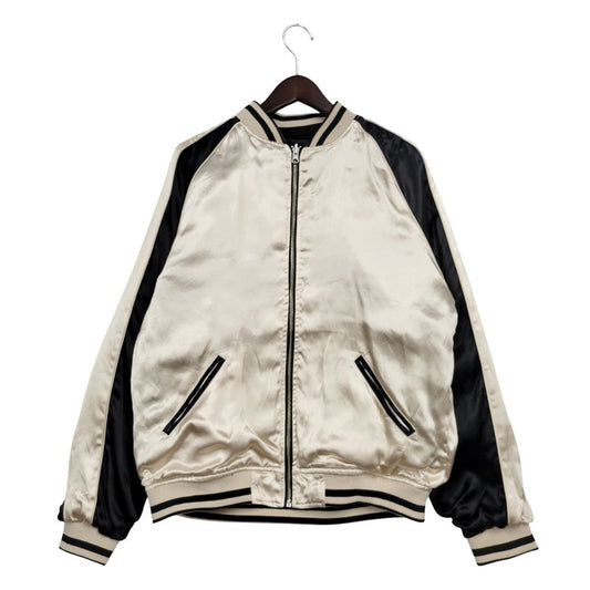 【中古美品】【メンズ】 絡繰魂 213011 鯨×富士山 REVERSIBLE SOUVENIR JACKET リバーシブル スーベニア ジャケット アウター 145-251004-ya-15-izu サイズ：L カラー：BLACK/GOLD 万代Net店