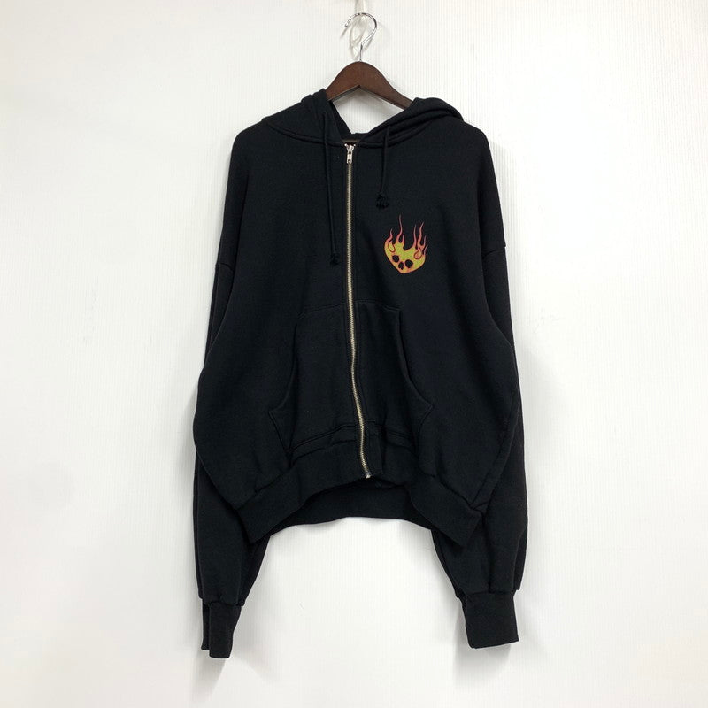 【中古品】【メンズ】 TOY DEVIL トイデビル TD25SSCEMZH3 DEVIL ZIP デビル ジップ HOODIE-FIRE DEVIL SK フーディ ファイアー デビル トップス パーカー 140-251004-ya-11-izu サイズ：3 カラー：BLACK 万代Net店