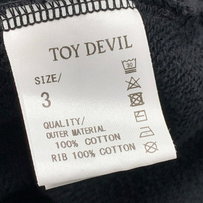 【中古品】【メンズ】 TOY DEVIL トイデビル TD25SSCEMZH3 DEVIL ZIP デビル ジップ HOODIE-FIRE DEVIL SK フーディ ファイアー デビル トップス パーカー 140-251004-ya-11-izu サイズ：3 カラー：BLACK 万代Net店