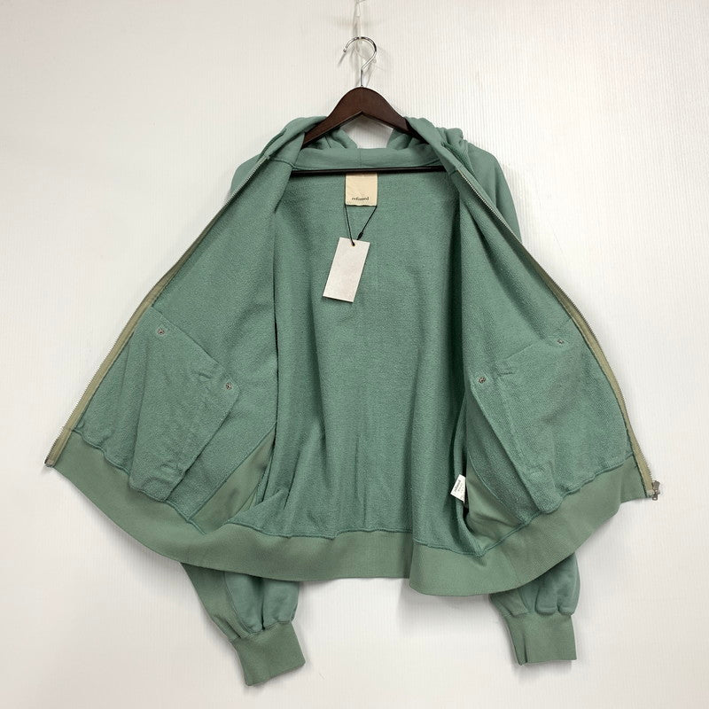 【中古美品】【メンズ】 REFOMED リフォメッド RECU-022 KINCHAKU ZIPUP HOODIE キンチャク ジップアップ フーディ トップス パーカー 140-251004-ya-06-izu サイズ：2 カラー：ミント 万代Net店