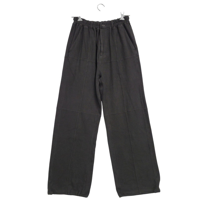 【中古美品】【メンズ】 ANCELLM アンセルム SWITCHING SMOOTH KNIT PANTS ANC-PT90 スイッチング スムース ニット パンツ ボトムス 151-251004-as-04-izu サイズ：2 カラー：ブラック 万代Net店