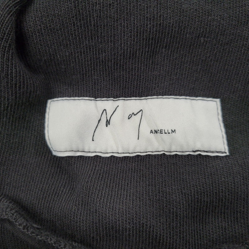 【中古美品】【メンズ】 ANCELLM アンセルム SWITCHING SMOOTH KNIT PANTS ANC-PT90 スイッチング スムース ニット パンツ ボトムス 151-251004-as-04-izu サイズ：2 カラー：ブラック 万代Net店