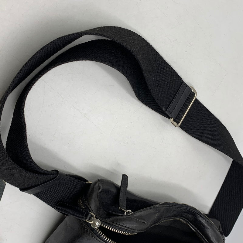 【中古品】【メンズ/レディース】 Daniel&Bob ダニエル&ボブ GIANNI RODI LEATHER BODY BAG ジャンニ ロディ レザー ボディ バッグ 鞄 カバン 188-251004-ay-04-izu カラー：ブラック 万代Net店