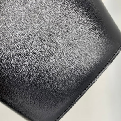 【中古美品】【メンズ/レディース】 CELINE セリーヌ ラージウォレット トリオンフ シャイニーカーフスキン 長財布 サイフ 181-251004-ay-05-izu カラー：ブラック 万代Net店