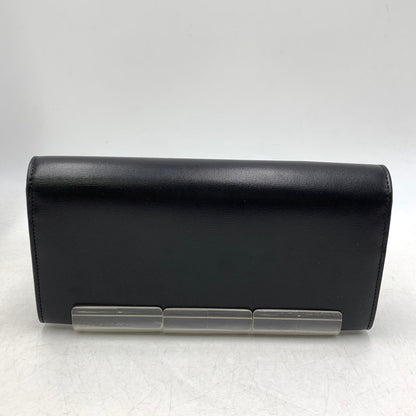 【中古美品】【メンズ/レディース】 CELINE セリーヌ ラージウォレット トリオンフ シャイニーカーフスキン 長財布 サイフ 181-251004-ay-05-izu カラー：ブラック 万代Net店