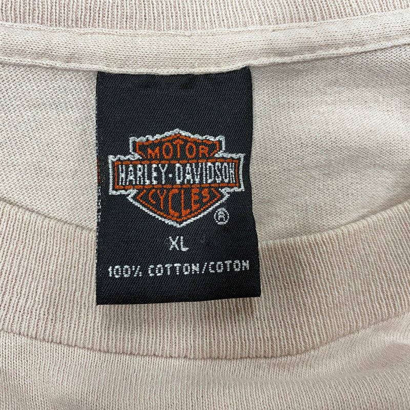 【中古品】【メンズ】 HARLEY DAVIDSON ハーレーダビッドソン c1996 WISCONSIN SS TEE ショートスリーブ Tシャツ USA製 両シングル 半袖 トップス 146-260607-as-29-izu サイズ：XL カラー：ピンク系 万代Net店