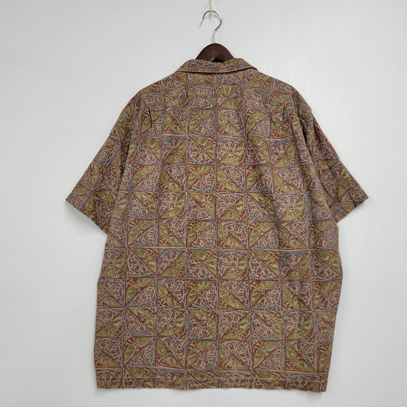 【中古品】【メンズ】 CALDWELL BATIK PATTERN OPEN COLLAR SS SHIRT バティック パターン オープン カラー ショートスリーブ シャツ 半袖 トップス 146-251007-as-02-izu サイズ：XL カラー：マルチカラー 万代Net店