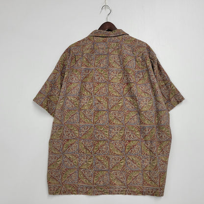 【中古品】【メンズ】 CALDWELL BATIK PATTERN OPEN COLLAR SS SHIRT バティック パターン オープン カラー ショートスリーブ シャツ 半袖 トップス 146-251007-as-02-izu サイズ：XL カラー：マルチカラー 万代Net店