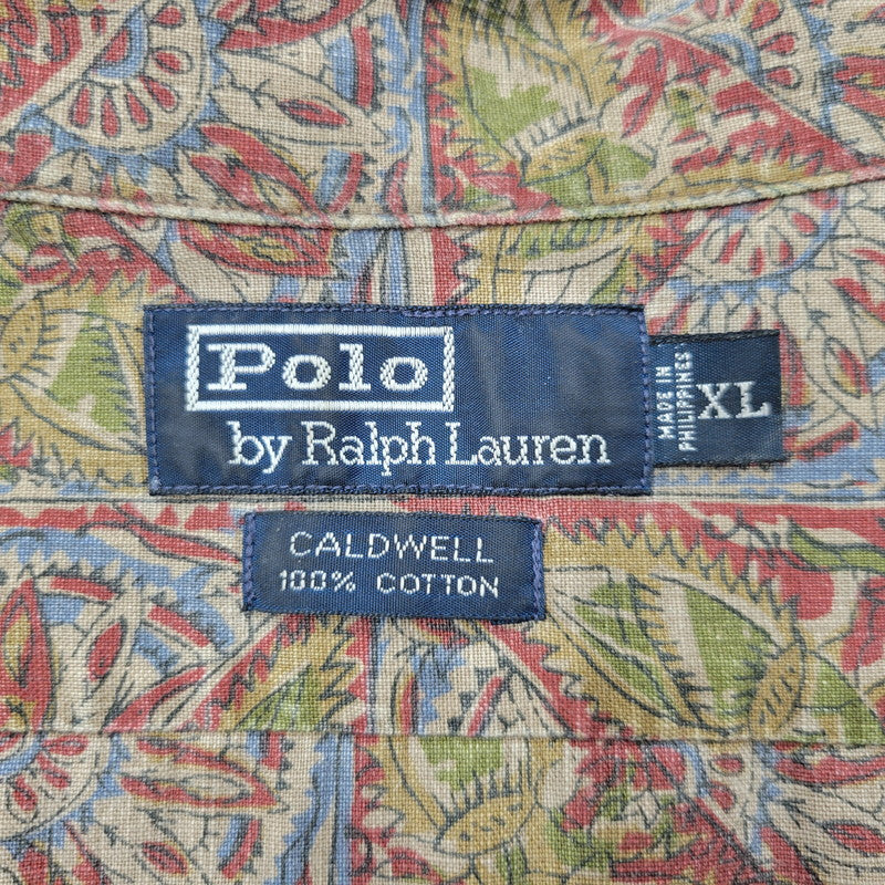【中古品】【メンズ】 CALDWELL BATIK PATTERN OPEN COLLAR SS SHIRT バティック パターン オープン カラー ショートスリーブ シャツ 半袖 トップス 146-251007-as-02-izu サイズ：XL カラー：マルチカラー 万代Net店