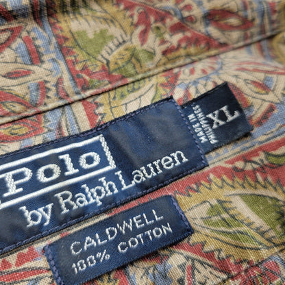 【中古品】【メンズ】 CALDWELL BATIK PATTERN OPEN COLLAR SS SHIRT バティック パターン オープン カラー ショートスリーブ シャツ 半袖 トップス 146-251007-as-02-izu サイズ：XL カラー：マルチカラー 万代Net店