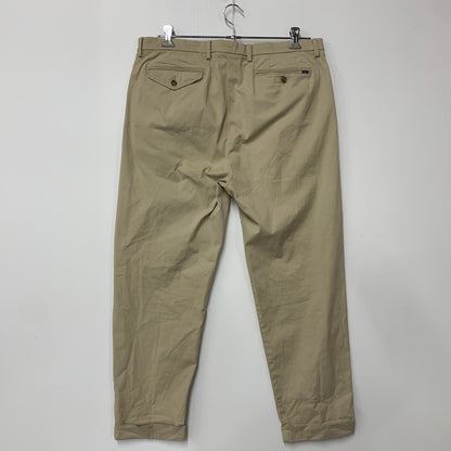 【中古品】【メンズ】 MICRO HOMEYCOMB WEAVE マイクロ ハニカム ウィーブ CHINO PANTS チノ パンツ ボトムス ズボン 158-260110-cs-07-izu サイズ：36×32 カラー：ベージュ 万代Net店