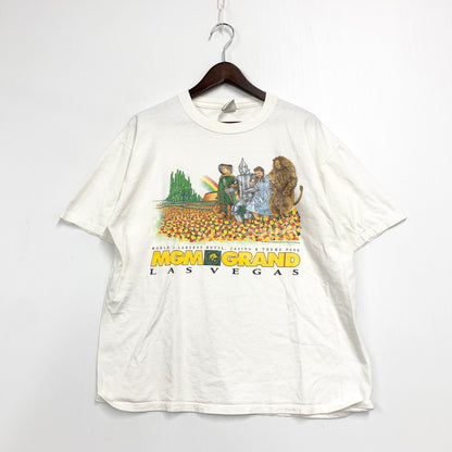 【中古品】【メンズ】 MGM GRAND グランド USA製 c1993 90S WIZARD OF OZ ウィザード オブ オズ SS TEE ショートスリーブ Ｔシャツ トップス 半袖 146-251004-ya-13-izu サイズ：L カラー：白 万代Net店