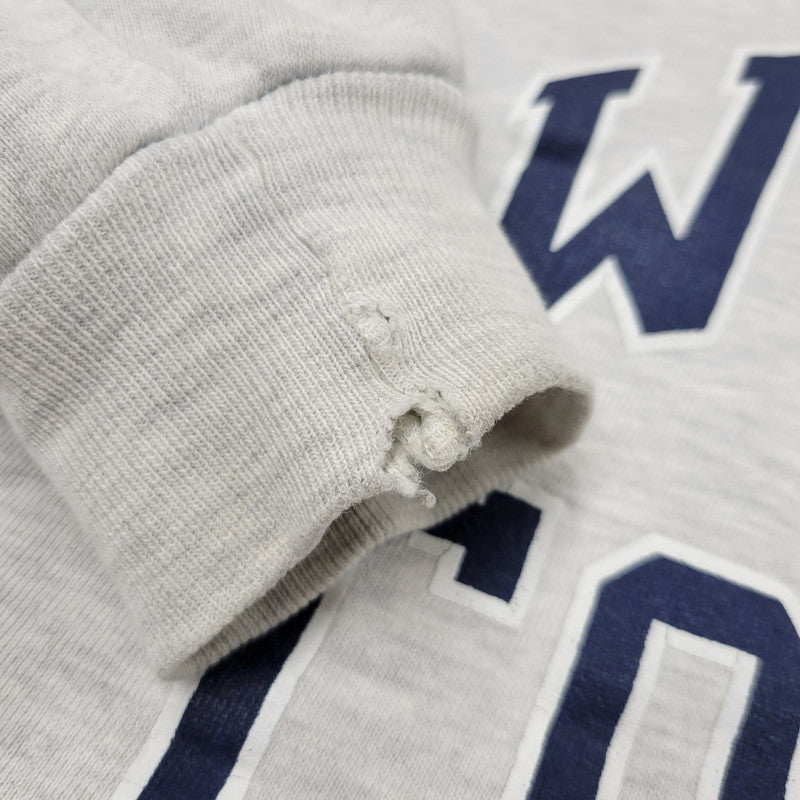 【現状渡し品】【メンズ】 RUSSELL ATHLETIC ラッセルアスレティック WILSON COLLEGE CREWNECK SWEATSHIRT クルーネック スウェットシャツ USA製 トレーナー 長袖 トップス 146-251007-as-05-izu サイズ：XL カラー：グレー 万代Net店