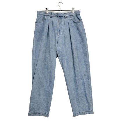 【中古品】【メンズ】 FARAH ファーラー FR0302-M4002 2 TUCK WIDE TAPERED PANTS ツータック ワイド テーパード パンツ ボトムス ズボン 152-260110-cs-02-izu サイズ：34×30 カラー：ライトインディゴ 万代Net店