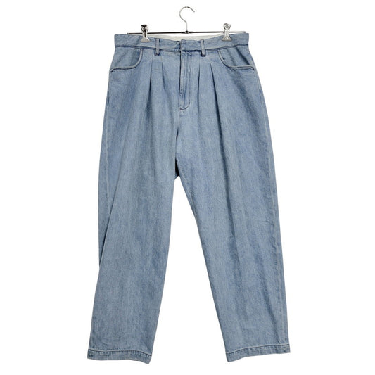 【中古品】【メンズ】 FARAH ファーラー FR0302-M4002 2 TUCK WIDE TAPERED PANTS ツータック ワイド テーパード パンツ ボトムス ズボン 152-260110-cs-02-izu サイズ：34×30 カラー：ライトインディゴ 万代Net店