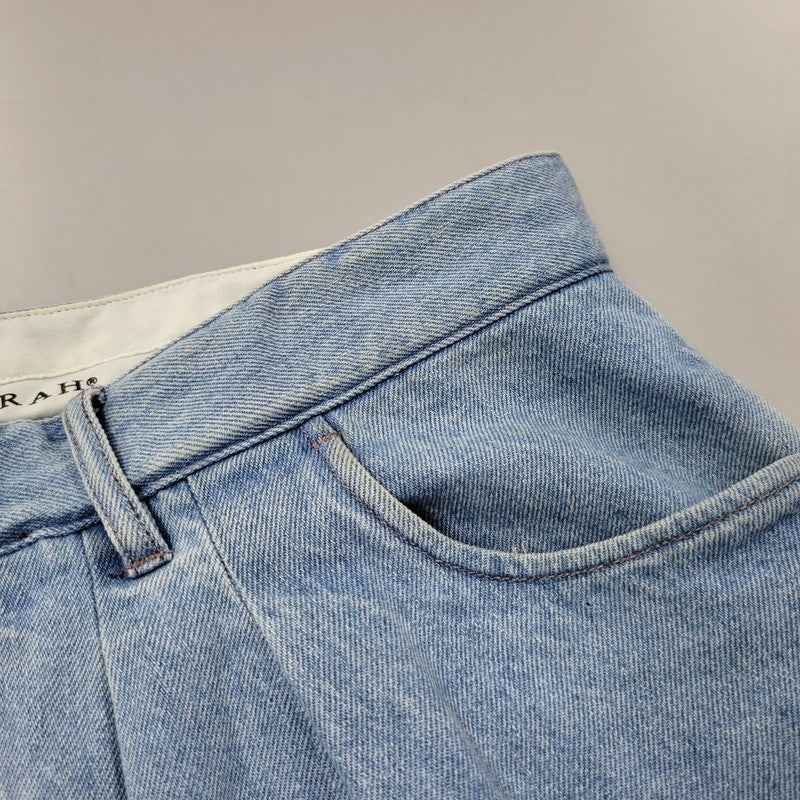 【中古品】【メンズ】 FARAH ファーラー FR0302-M4002 2 TUCK WIDE TAPERED PANTS ツータック ワイド テーパード パンツ ボトムス ズボン 152-260110-cs-02-izu サイズ：34×30 カラー：ライトインディゴ 万代Net店