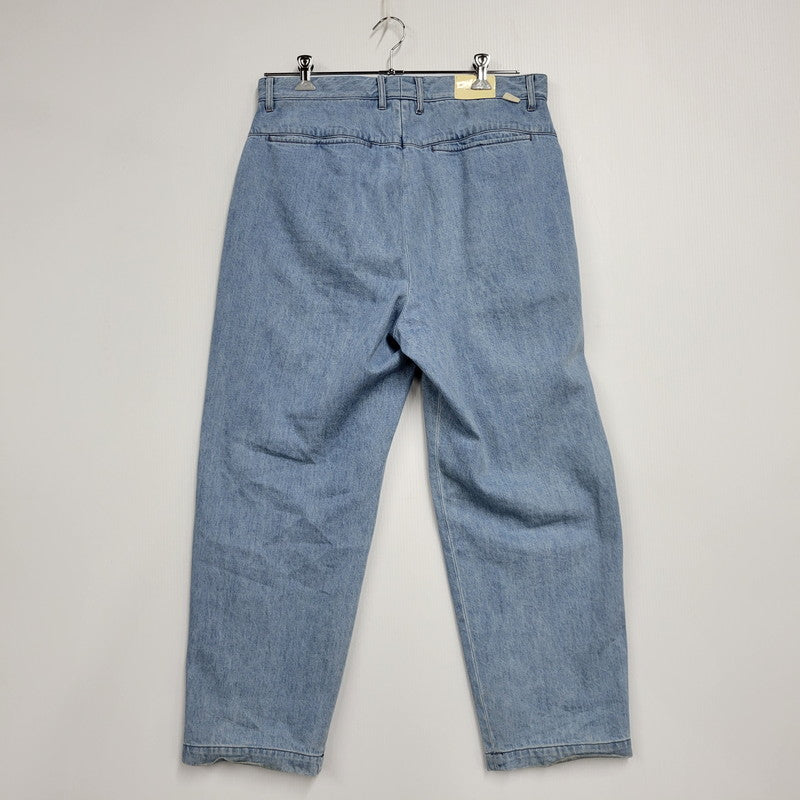 【中古品】【メンズ】 FARAH ファーラー FR0302-M4002 2 TUCK WIDE TAPERED PANTS ツータック ワイド テーパード パンツ ボトムス ズボン 152-260110-cs-02-izu サイズ：34×30 カラー：ライトインディゴ 万代Net店