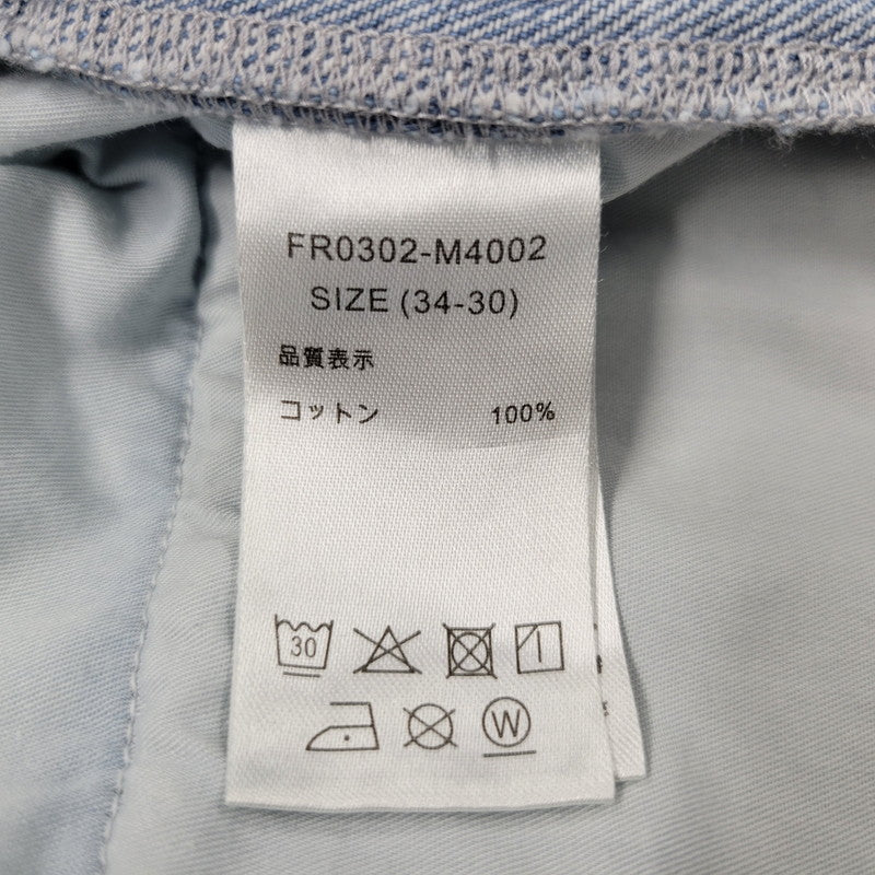 【中古品】【メンズ】 FARAH ファーラー FR0302-M4002 2 TUCK WIDE TAPERED PANTS ツータック ワイド テーパード パンツ ボトムス ズボン 152-260110-cs-02-izu サイズ：34×30 カラー：ライトインディゴ 万代Net店