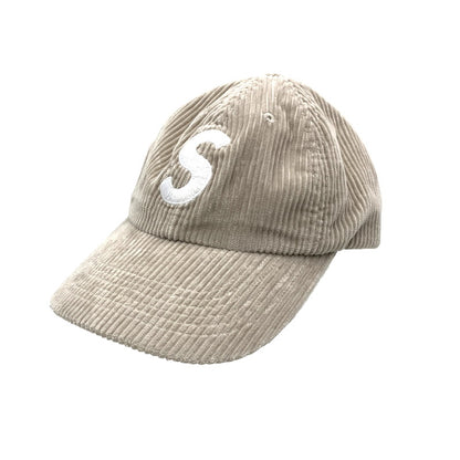 【中古品】【メンズ/レディース】 Supreme シュプリーム 24AW CORDUROY S LOGO 6-PANEL CAP STONE コーデュロイ Sロゴ 6パネル キャップ 185-251003-km-04-izu サイズ：フリー カラー：STONE 万代Net店