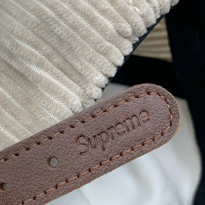 【中古品】【メンズ/レディース】 Supreme シュプリーム 24AW CORDUROY S LOGO 6-PANEL CAP STONE コーデュロイ Sロゴ 6パネル キャップ 185-251003-km-04-izu サイズ：フリー カラー：STONE 万代Net店