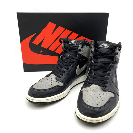 【中古品】【メンズ】 NIKE ナイキ AIR JORDAN 1 RETRO HIGH OG 555088-013 エアジョーダン 1 レトロ ハイ OG スニーカー シューズ 靴 160-251005-as-14-izu サイズ：28.5cm カラー：BLACK/MEDIUM GREY-WHITE 万代Net店