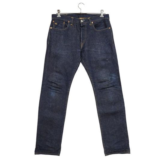 【中古品】【メンズ】 RRL ダブルアールエル BUTTON FLY DENIM PANTS 782504838001 ボタンフライ デニムパンツ ジーンズ ボトムス USA製 156-251004-as-20-izu サイズ：33×32 カラー：インディゴ 万代Net店