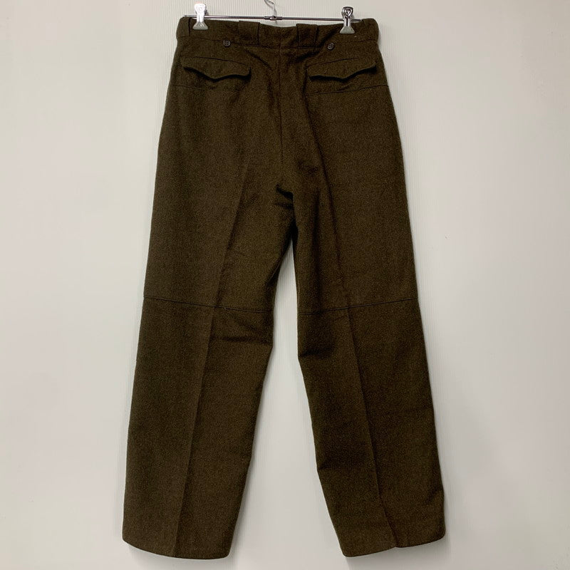 【中古品】【メンズ】 FRENCH ARMY フレンチ アーミー 50S-60S 50-60年代 MILITARY TUCK WOOL PANTS ミリタリー タック ウール パンツ ボトムス ズボン 157-251005-cs-01-izu サイズ：不明 カラー：オリーブ 万代Net店