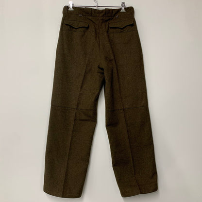 【中古品】【メンズ】 FRENCH ARMY フレンチ アーミー 50S-60S 50-60年代 MILITARY TUCK WOOL PANTS ミリタリー タック ウール パンツ ボトムス ズボン 157-251005-cs-01-izu サイズ：不明 カラー：オリーブ 万代Net店