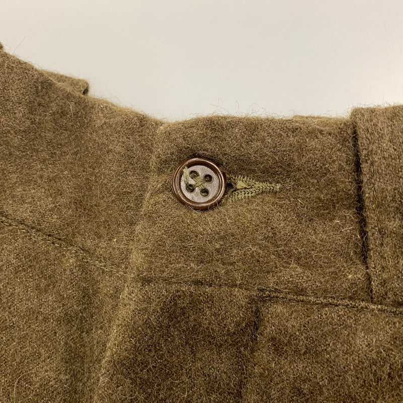 【中古品】【メンズ】 FRENCH ARMY フレンチ アーミー 50S-60S 50-60年代 MILITARY TUCK WOOL PANTS ミリタリー タック ウール パンツ ボトムス ズボン 157-251005-cs-01-izu サイズ：不明 カラー：オリーブ 万代Net店