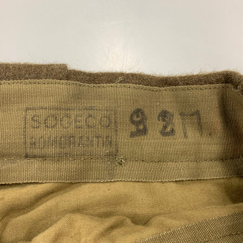 【中古品】【メンズ】 FRENCH ARMY フレンチ アーミー 50S-60S 50-60年代 MILITARY TUCK WOOL PANTS ミリタリー タック ウール パンツ ボトムス ズボン 157-251005-cs-01-izu サイズ：不明 カラー：オリーブ 万代Net店