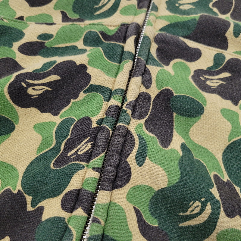 【中古品】【メンズ】 A BATHING APE アベイシングエイプ ABC CAMO SEPARATE SHARK FULL ZIP HOODIE 001ZPK701011F カモ セパレート シャーク フルジップ フーディー パーカー 長袖 トップス 142-251004-as-12-izu サイズ：2XL カラー：マルチカラー 万代Net店