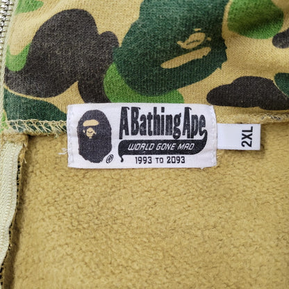 【中古品】【メンズ】 A BATHING APE アベイシングエイプ ABC CAMO SEPARATE SHARK FULL ZIP HOODIE 001ZPK701011F カモ セパレート シャーク フルジップ フーディー パーカー 長袖 トップス 142-251004-as-12-izu サイズ：2XL カラー：マルチカラー 万代Net店