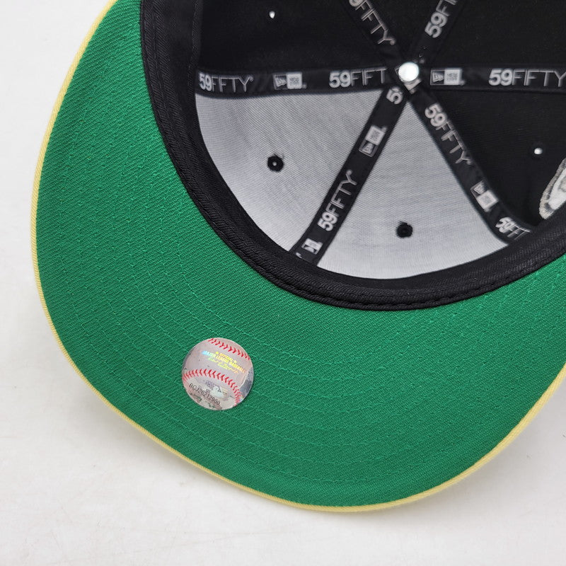 【中古品】【メンズ/レディース】 NEW ERA ニューエラ 59FIFTY NEW YORK METS 60ANNIVERSARY BB CAP ニューヨーク メッツ ベースボールキャップ 帽子 185-251028-as-35-izu サイズ：8（63.5cm） カラー：ブラック×イエロー 万代Net店