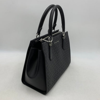 【中古品】【レディース】 35F5S6AS2B MK SIGNATURE エムケー シグネチャー MARILYN SATCHEL MEDIUM 2WAY HAND BAG マリリン サッチェル　ミディアム ツーウェイ ハンドバッグ カバン 鞄 188-251005-cs-09-izu カラー：ブラック×ダークグレー 万代Net店
