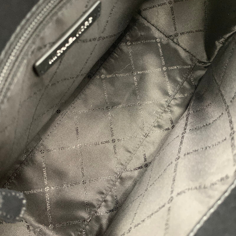 【中古品】【レディース】 35F5S6AS2B MK SIGNATURE エムケー シグネチャー MARILYN SATCHEL MEDIUM 2WAY HAND BAG マリリン サッチェル　ミディアム ツーウェイ ハンドバッグ カバン 鞄 188-251005-cs-09-izu カラー：ブラック×ダークグレー 万代Net店