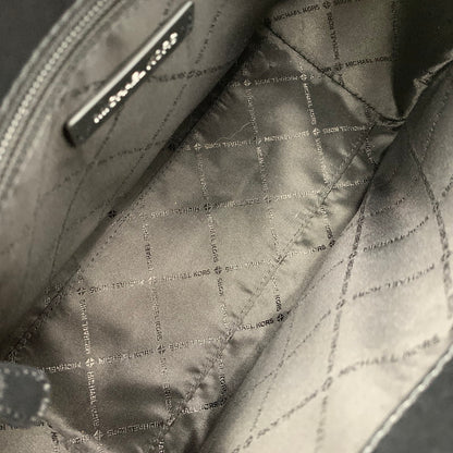 【中古品】【レディース】 35F5S6AS2B MK SIGNATURE エムケー シグネチャー MARILYN SATCHEL MEDIUM 2WAY HAND BAG マリリン サッチェル　ミディアム ツーウェイ ハンドバッグ カバン 鞄 188-251005-cs-09-izu カラー：ブラック×ダークグレー 万代Net店