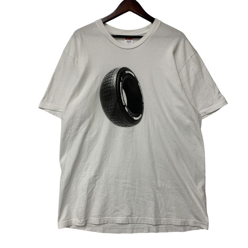 【中古品】【メンズ】 20AW TIRE TEE WHITE タイヤ プリント 半袖 Tシャツ　 149-251003-km-02-izu サイズ：L カラー：ホワイト 万代Net店