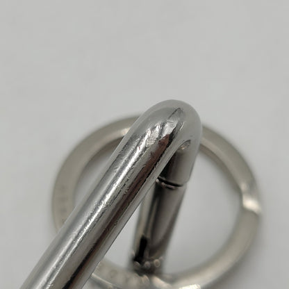 【中古品】【メンズ/レディース】 BOTTEGAVENETA ボッテガヴェネタ TRIANGLE KEY RING トライアングル キーリング 182-251005-as-10-izu カラー：シルバー×グリーン 万代Net店