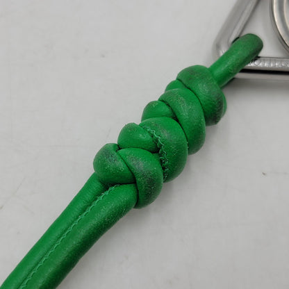 【中古品】【メンズ/レディース】 BOTTEGAVENETA ボッテガヴェネタ TRIANGLE KEY RING トライアングル キーリング 182-251005-as-10-izu カラー：シルバー×グリーン 万代Net店