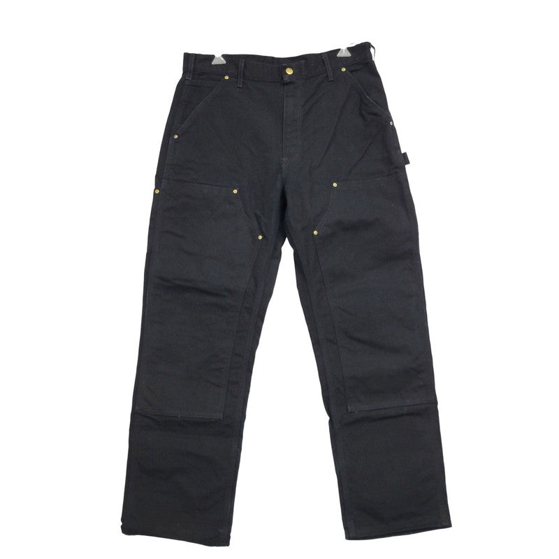 【中古品】【メンズ】 Carhartt カーハート FIRM DUCK DOUBLE FRONT UTILITY WORK PANT B01 BLK ワークパンツ USA製 ボトムス 157-251005-as-05-izu サイズ：34×30 カラー：ブラック 万代Net店