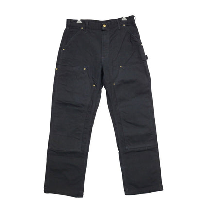 【中古品】【メンズ】 Carhartt カーハート FIRM DUCK DOUBLE FRONT UTILITY WORK PANT B01 BLK ワークパンツ USA製 ボトムス 157-251005-as-05-izu サイズ：34×30 カラー：ブラック 万代Net店