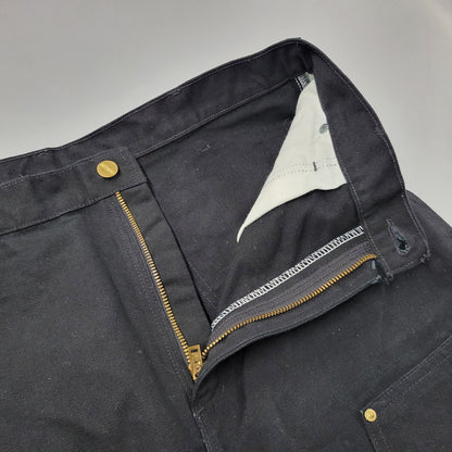 【中古品】【メンズ】 Carhartt カーハート FIRM DUCK DOUBLE FRONT UTILITY WORK PANT B01 BLK ワークパンツ USA製 ボトムス 157-251005-as-05-izu サイズ：34×30 カラー：ブラック 万代Net店