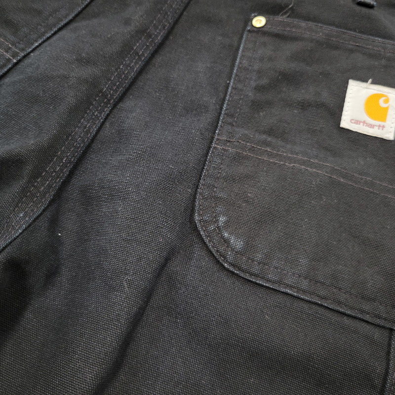 【中古品】【メンズ】 Carhartt カーハート FIRM DUCK DOUBLE FRONT UTILITY WORK PANT B01 BLK ワークパンツ USA製 ボトムス 157-251005-as-05-izu サイズ：34×30 カラー：ブラック 万代Net店