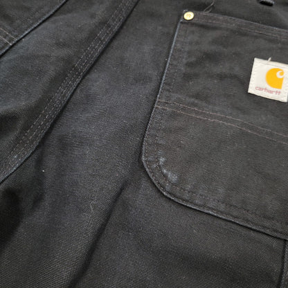 【中古品】【メンズ】 Carhartt カーハート FIRM DUCK DOUBLE FRONT UTILITY WORK PANT B01 BLK ワークパンツ USA製 ボトムス 157-251005-as-05-izu サイズ：34×30 カラー：ブラック 万代Net店